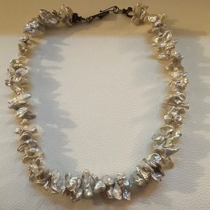 Stone necklace with 925 clasp